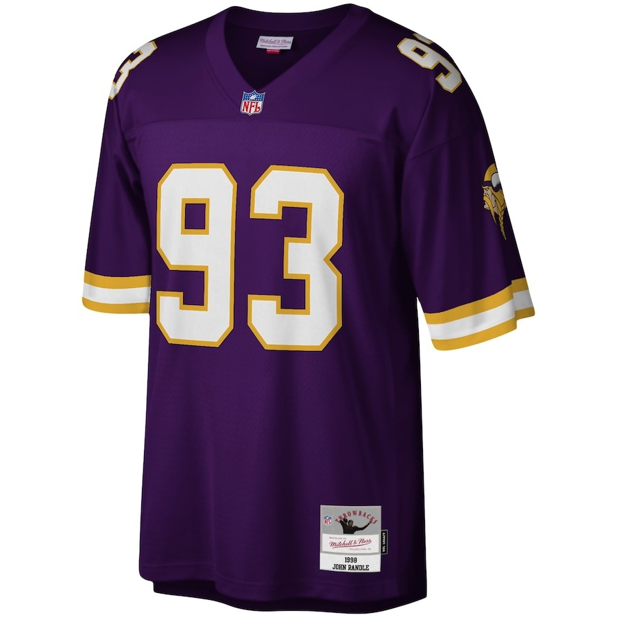 Men's Minnesota Vikings John Randle Mitchell & Ness Purple Legacy Replica Jersey - ujerseystore