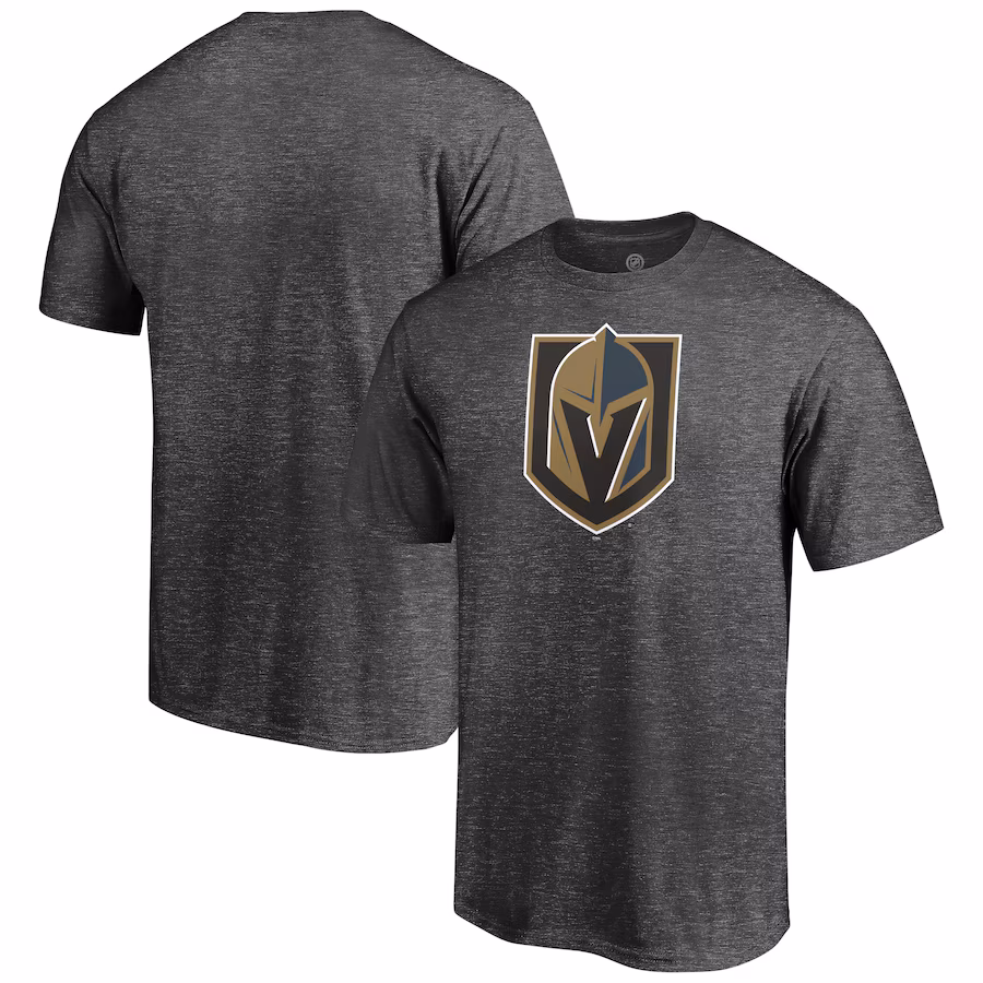 Men's Vegas Golden Knights Charcoal Logo T-Shirt - ujerseystore