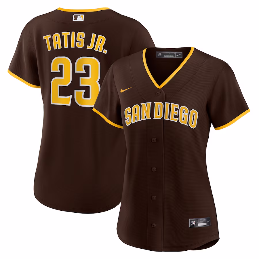 Women's San Diego Padres Fernando Tatís Jr. Nike Brown Road Replica Player Jersey - ujerseystore