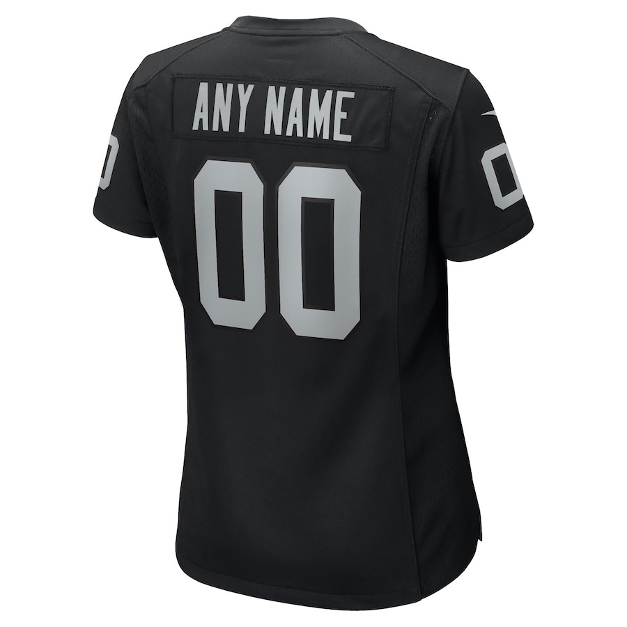 Women's Nike Black Las Vegas Raiders Custom Game Jersey - ujerseystore