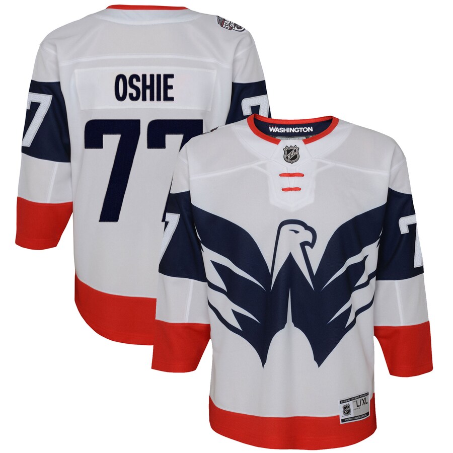 Youth Washington Capitals TJ Oshie White 2023 NHL Stadium Series Player Jersey - ujerseystore