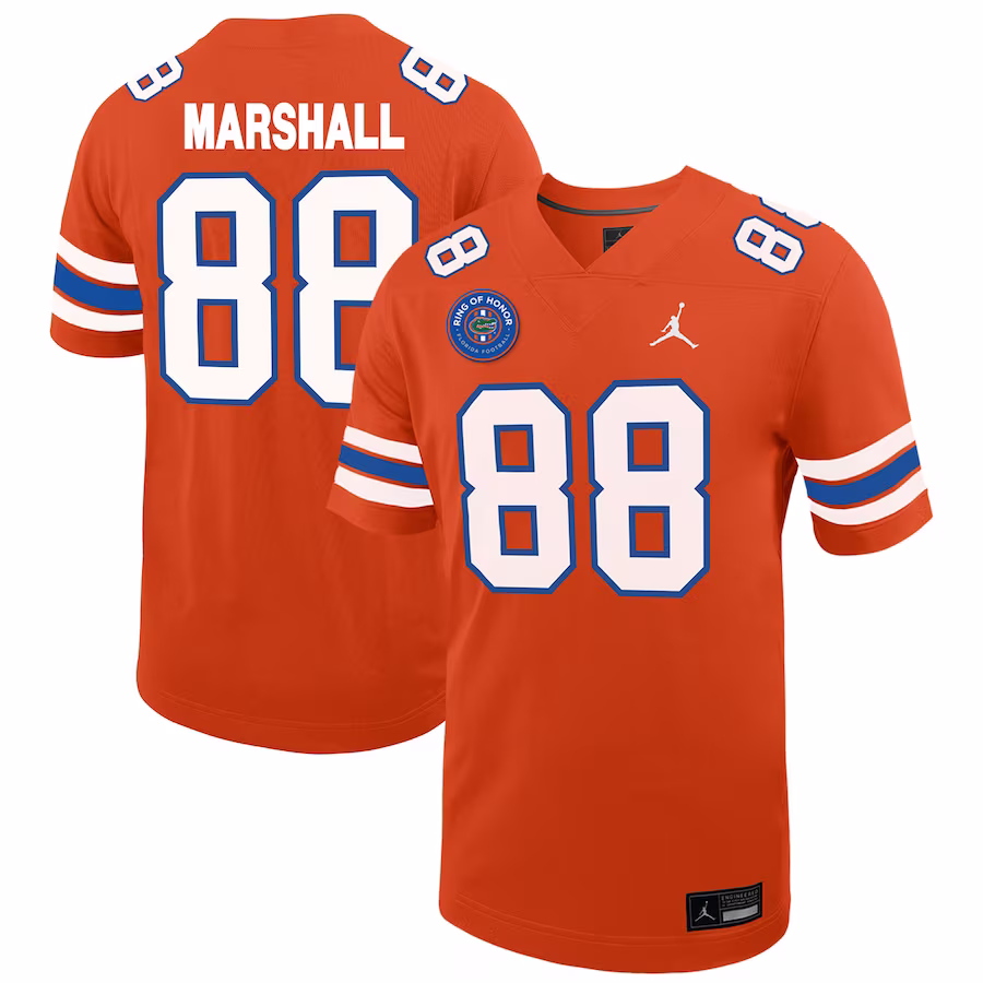 Wilber Marshall Florida Gators Jordan Brand Ring of Honor Untouchable Replica Jersey - Orange - ujerseystore
