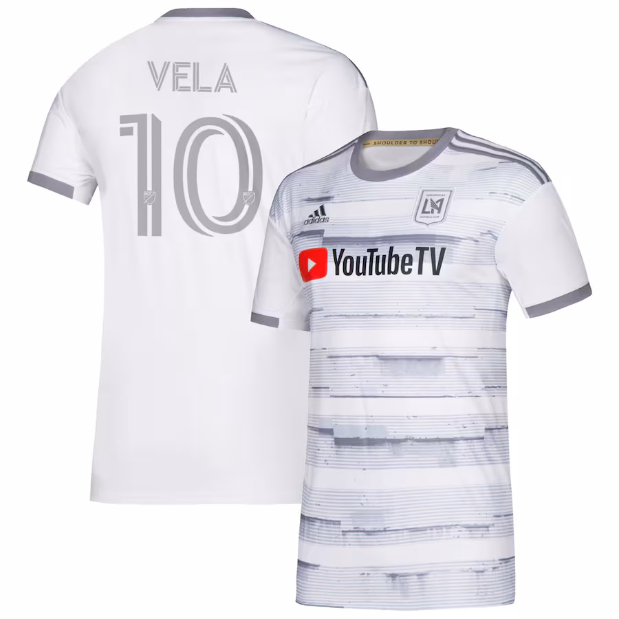 Youth LAFC Carlos Vela adidas White 2020 Secondary Replica Jersey - ujerseystore