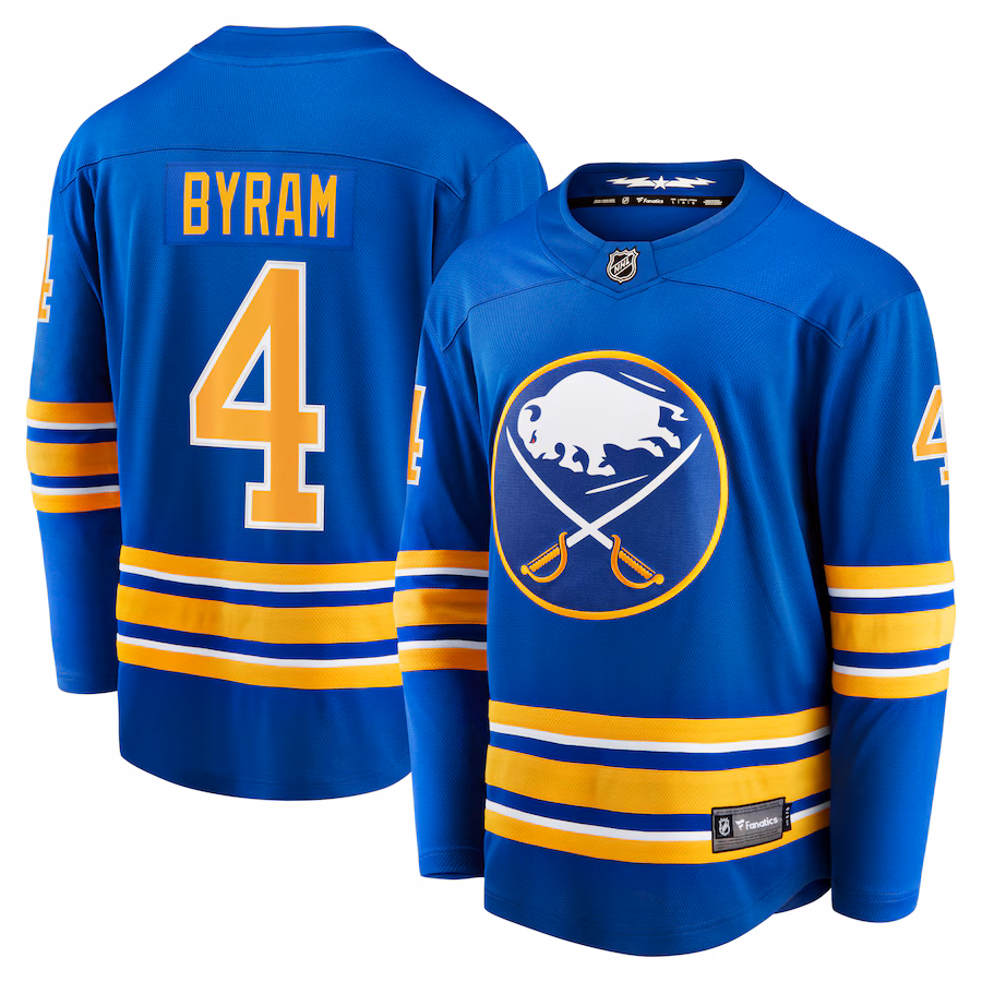 Men's Buffalo Sabres Bowen Byram Fanatics Royal Home Breakaway Jersey - ujerseystore