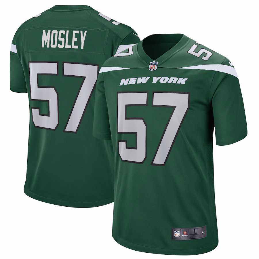 Men's New York Jets C.J. Mosley Nike Gotham Green Game Player Jersey - ujerseystore