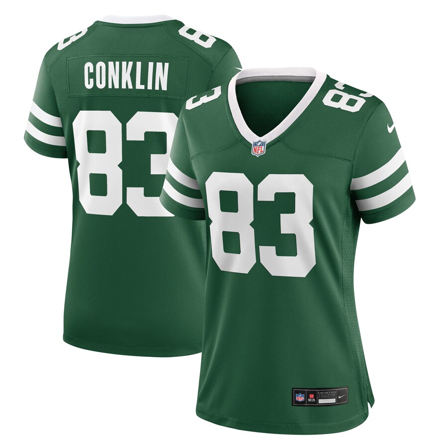 Women's New York Jets Tyler Conklin Nike Legacy Green Team Game Jersey - ujerseystore