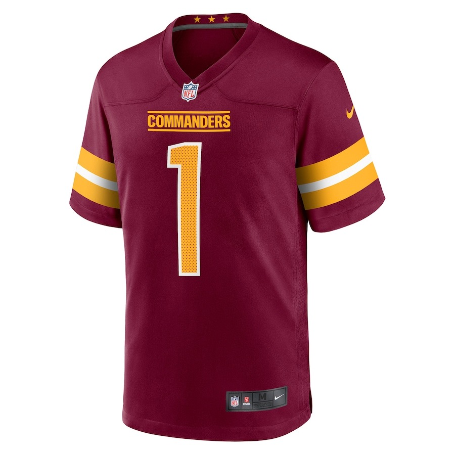 Men's Washington Commanders Jahan Dotson Nike Burgundy Player Game Jersey - ujerseystore