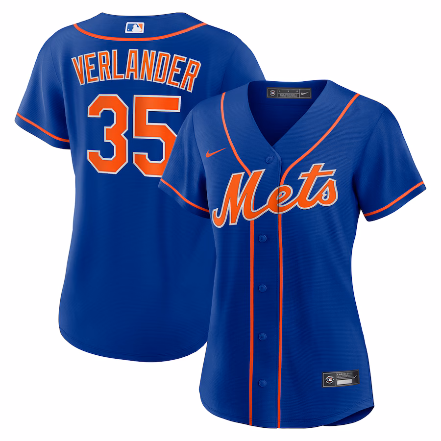 Women's New York Mets Justin Verlander Nike Royal Alternate Replica Player Jersey - ujerseystore