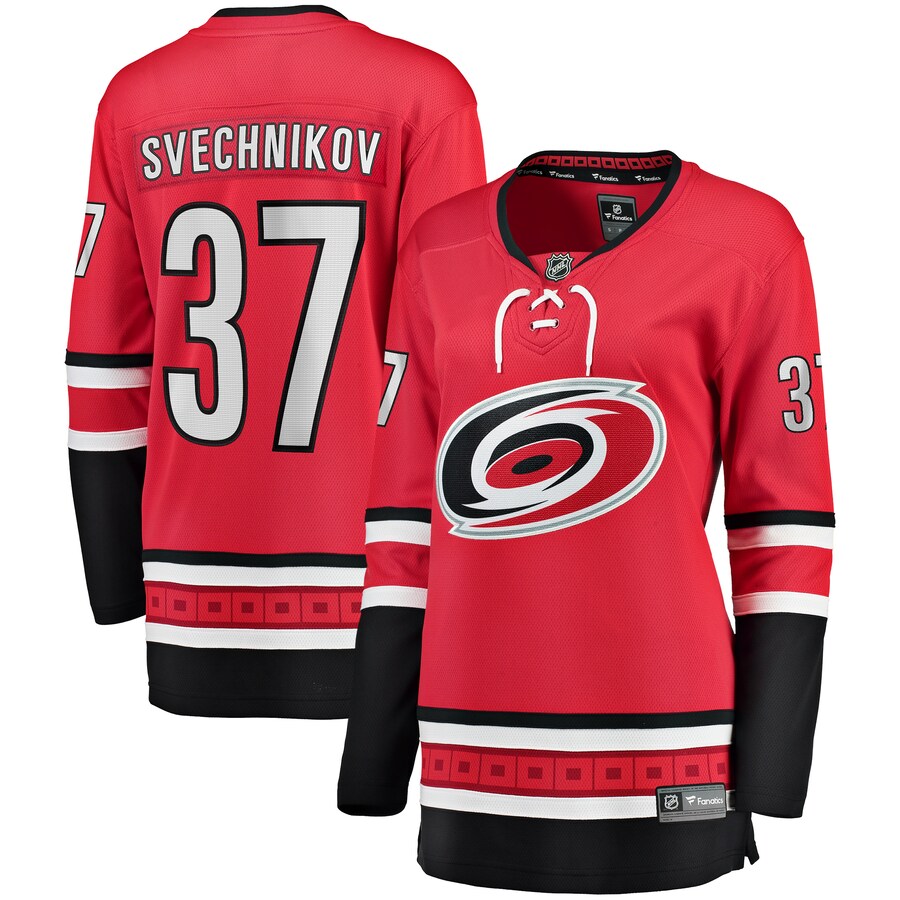 Women's Carolina Hurricanes Andrei Svechnikov Fanatics Branded Red Alternate Breakaway Player Jersey - ujerseystore