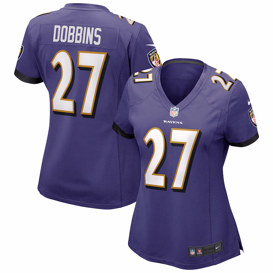 Women's Baltimore Ravens J.K. Dobbins Nike Purple Game Jersey - ujerseystore