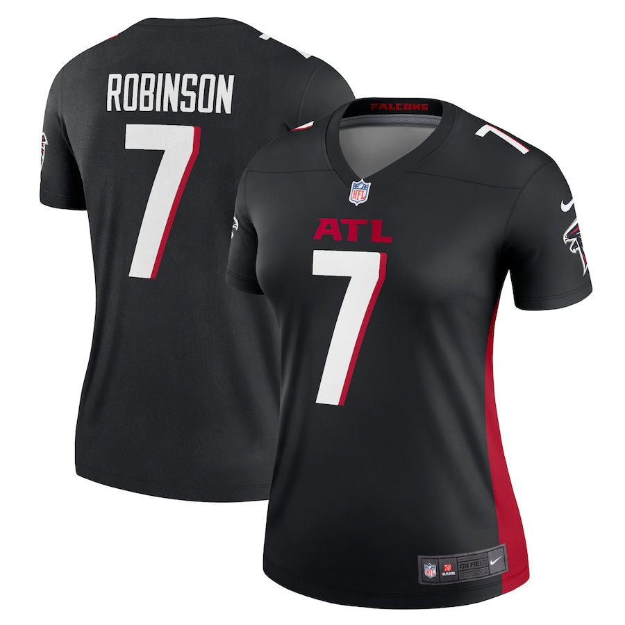 Women's Atlanta Falcons Bijan Robinson Nike Black Legend Player Performance Top - ujerseystore