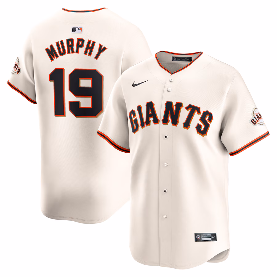 Men's San Francisco Giants Tom Murphy Nike Cream Home Limited Player Jersey - ujerseystore