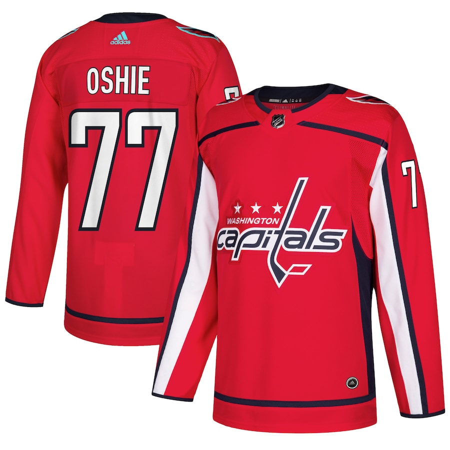 Men's Washington Capitals TJ Oshie adidas Red Authentic Player Jersey - ujerseystore