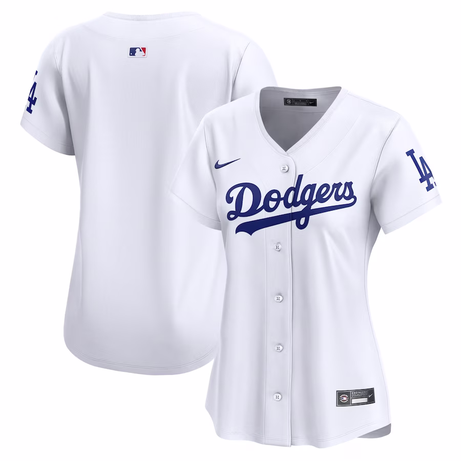 Women's Los Angeles Dodgers Nike White Home Limited Jersey - ujerseystore