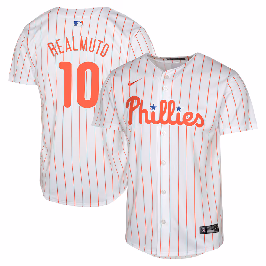Youth Philadelphia Phillies J.T. Realmuto Nike White Home Limited Jersey - ujerseystore