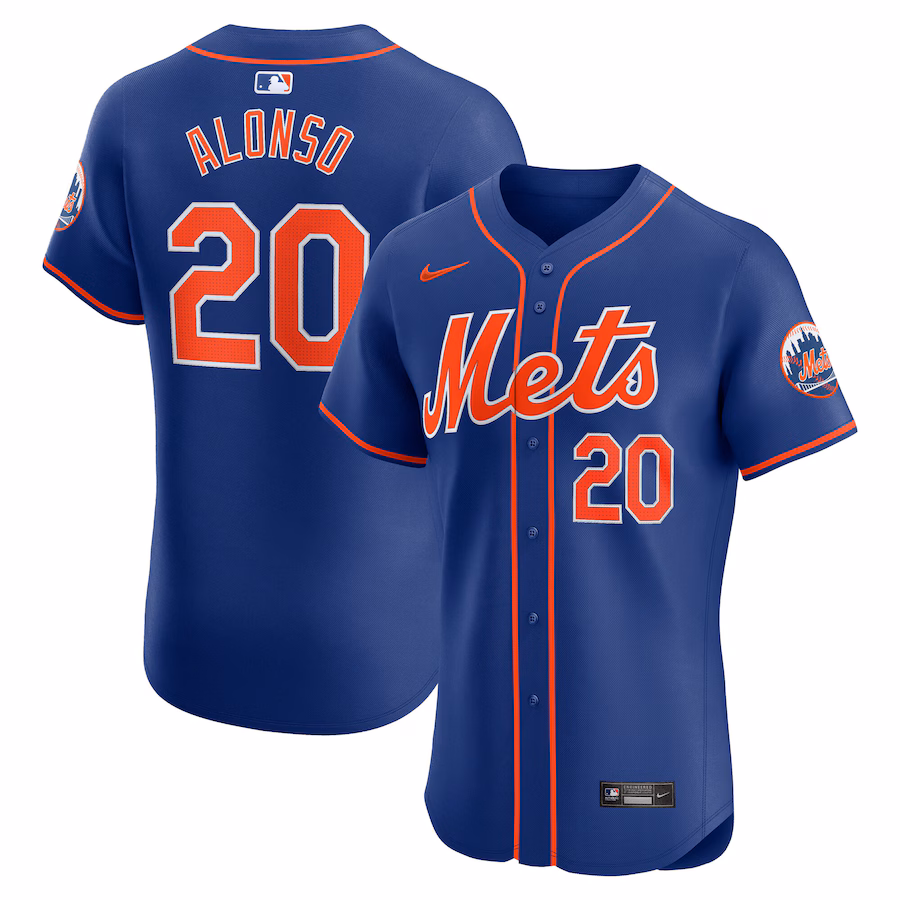 Men's New York Mets Pete Alonso Nike Royal 2nd Alternate Elite Player Jersey - ujerseystore