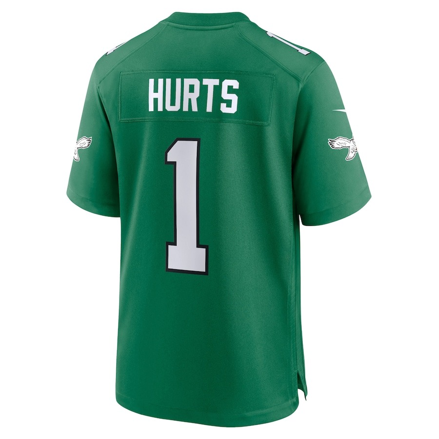 Youth Philadelphia Eagles Jalen Hurts Nike Kelly Green Game Jersey - ujerseystore