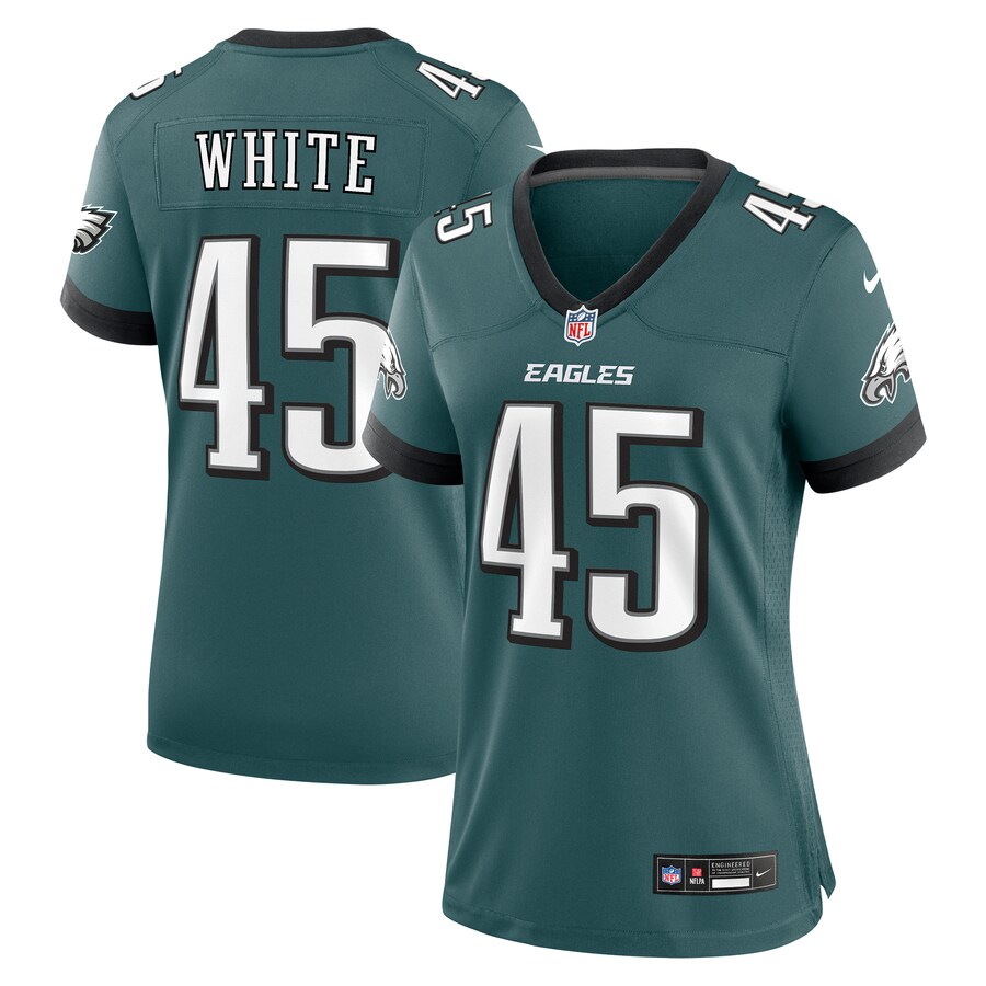 Women's Philadelphia Eagles Devin White Nike Midnight Green  Game Jersey - ujerseystore