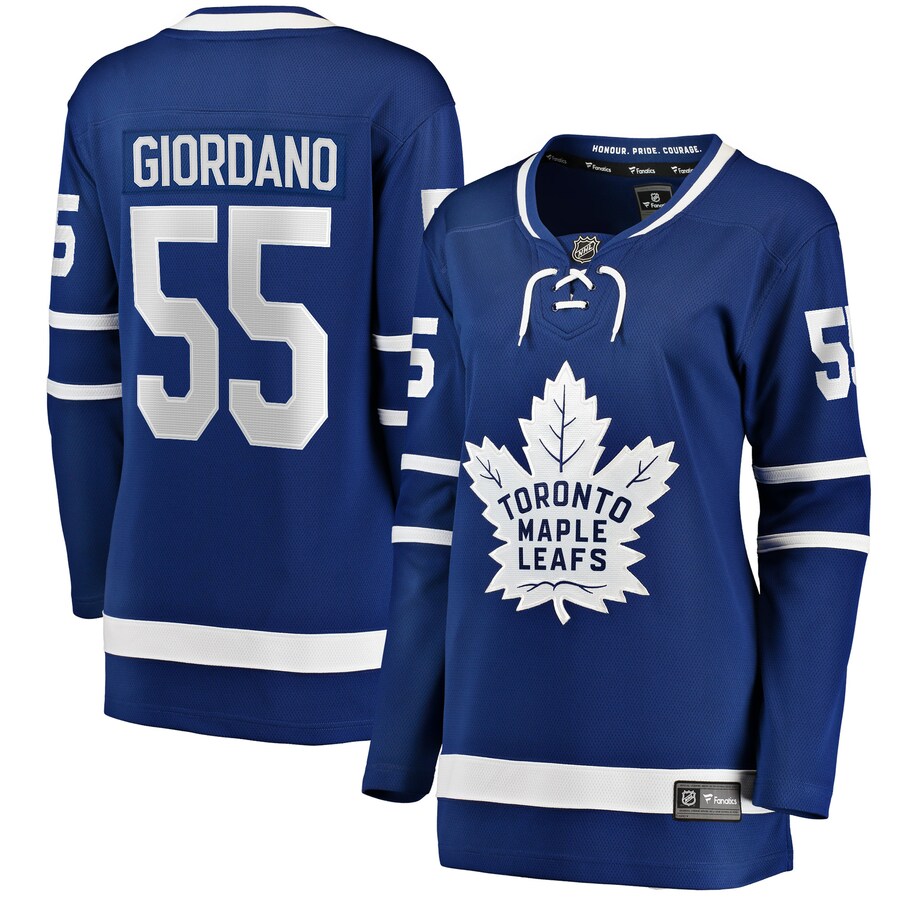 Women's Toronto Maple Leafs Mark Giordano Fanatics Branded Blue Home Breakaway Player Jersey - ujerseystore