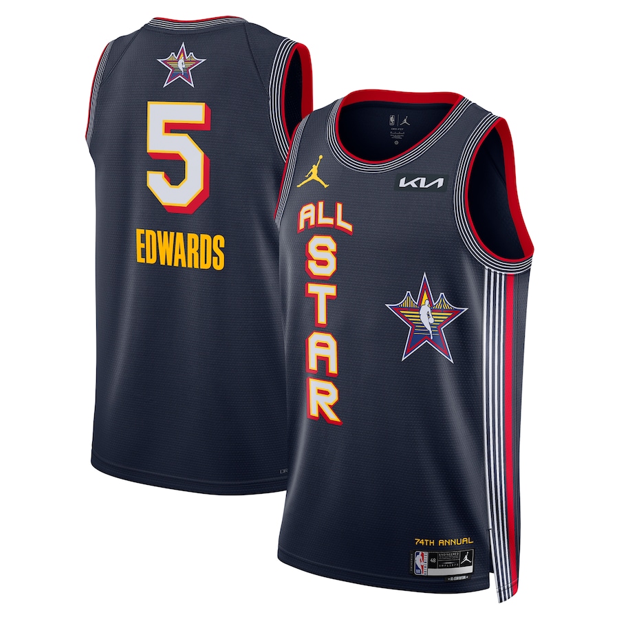Unisex Anthony Edwards Jordan Brand Navy 2025 NBA All-Star Game Swingman Player Jersey - ujerseystore