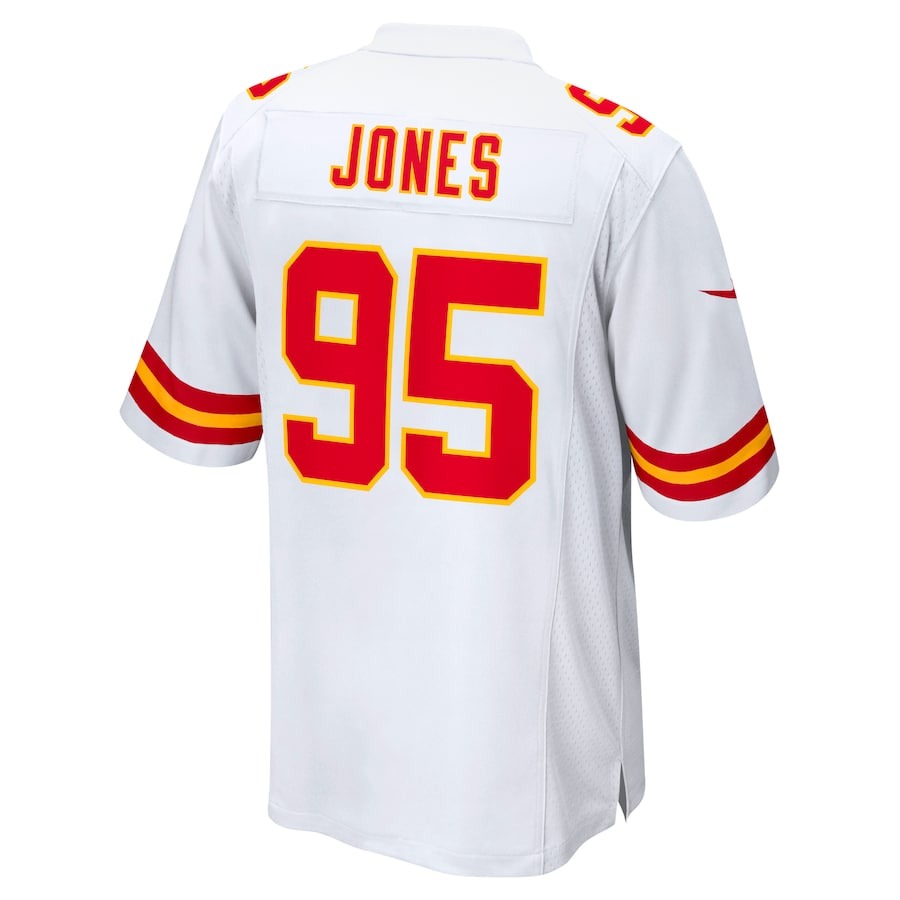 Men's Kansas City Chiefs Chris Jones Nike White  Game Jersey - ujerseystore