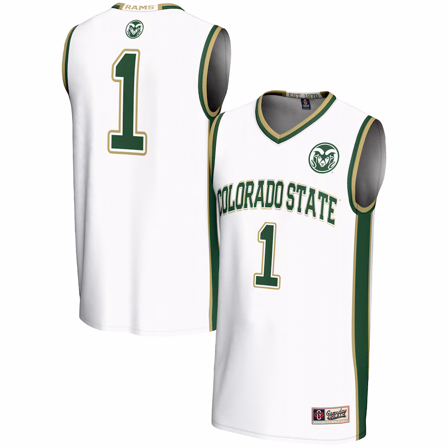 Youth GameDay Greats #1 White Colorado State Rams Lightweight Basketball Jersey - ujerseystore