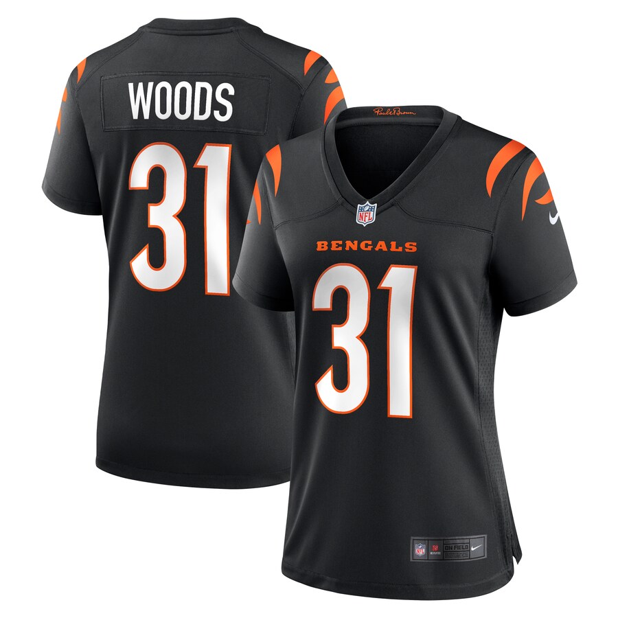 Women's Cincinnati Bengals Ickey Woods Nike Black Retired Player Game Jersey - ujerseystore