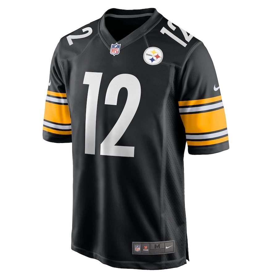 Men's Pittsburgh Steelers Terry Bradshaw Nike Black Retired Player Game Jersey - ujerseystore