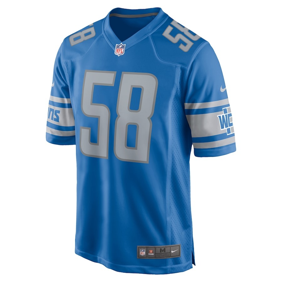 Men's Detroit Lions Penei Sewell Nike Blue Game Jersey - ujerseystore