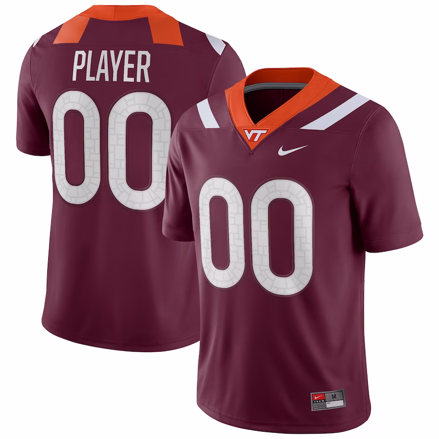 Virginia Tech Hokies Nike Pick-A-Player NIL Replica Football Jersey - Maroon - ujerseystore