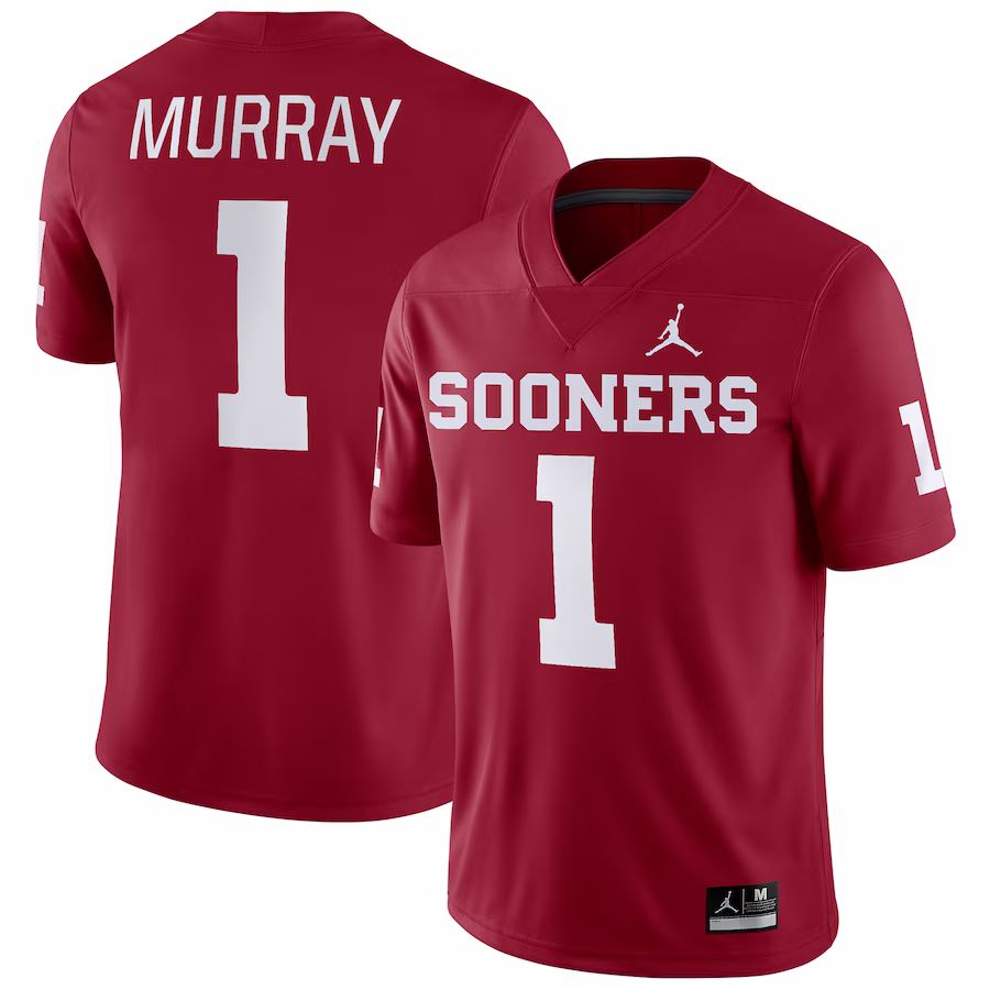 Kyler Murray Oklahoma Sooners Jordan Brand Game Jersey - Crimson - ujerseystore