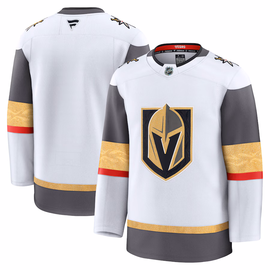 Men's Vegas Golden Knights Fanatics White Away Premium Jersey - ujerseystore