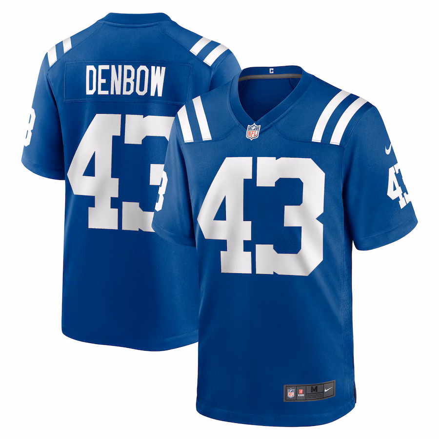 Men's Indianapolis Colts Trevor Denbow Nike Royal Game Player Jersey - ujerseystore