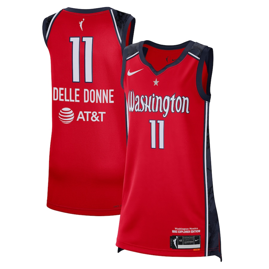 Women's Washington Mystics Elena Delle Donne Nike Red 2021 Explorer Edition Victory Player Jersey - ujerseystore