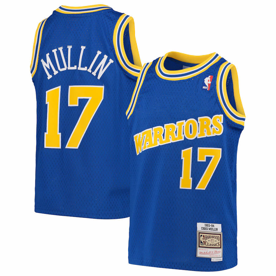 Youth Golden State Warriors Chris Mullin Mitchell & Ness Royal 1993/94 Hardwood Classics Swingman Jersey - ujerseystore