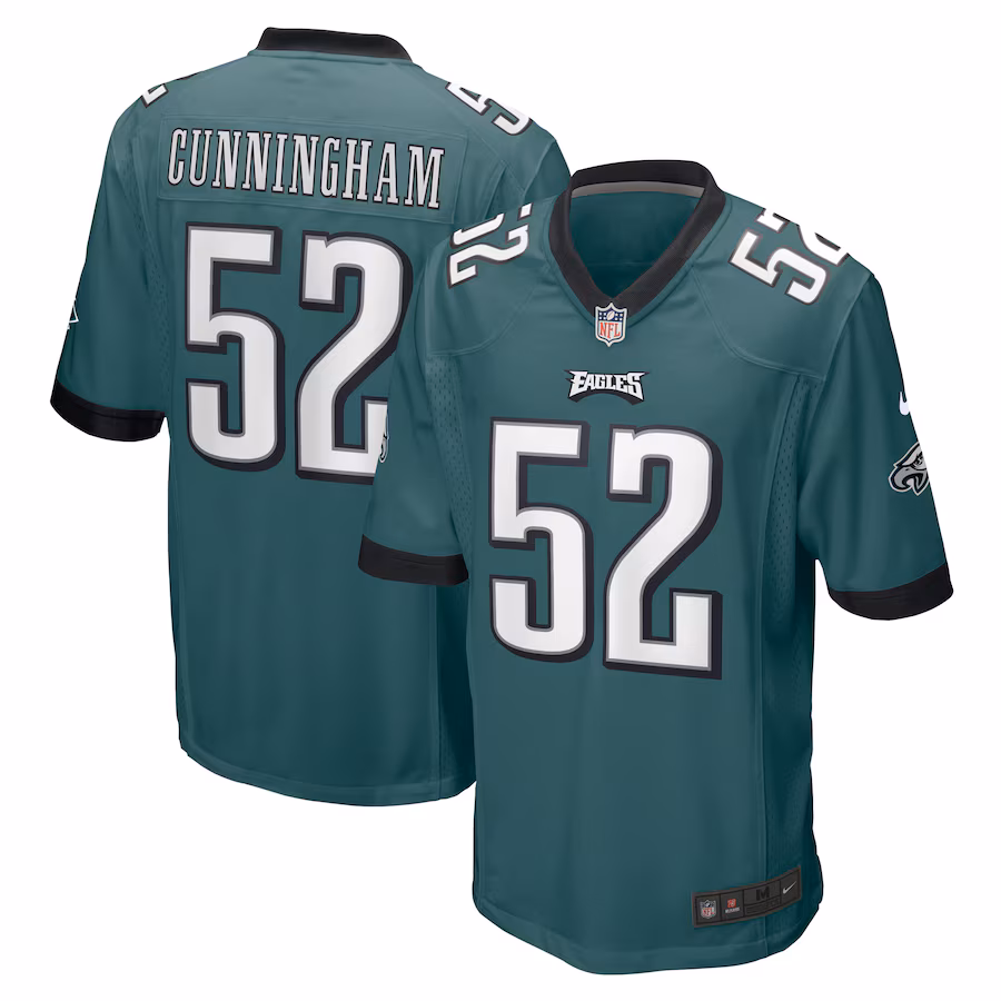 Men's Philadelphia Eagles Zach Cunningham Nike Midnight Green Team Game Jersey - ujerseystore