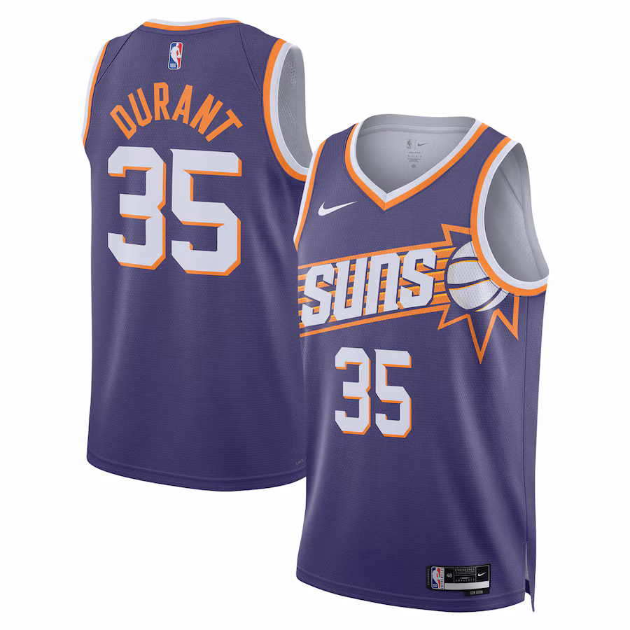 Unisex Phoenix Suns Kevin Durant Nike Purple Swingman Jersey - Icon Edition - ujerseystore