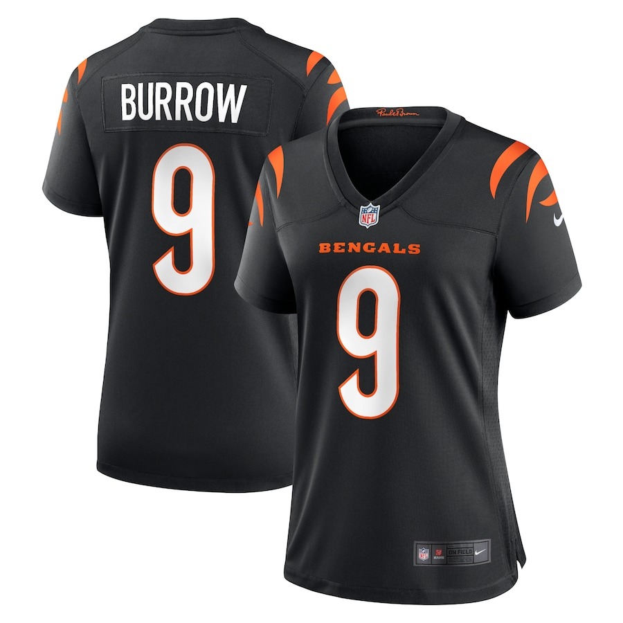 Women's Cincinnati Bengals Joe Burrow Nike Black Game Jersey - ujerseystore