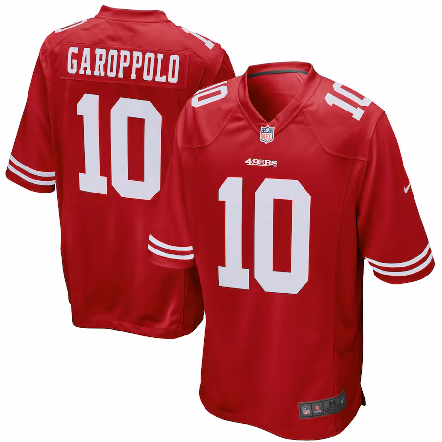 Youth San Francisco 49ers Jimmy Garoppolo Nike Scarlet Game Jersey - ujerseystore