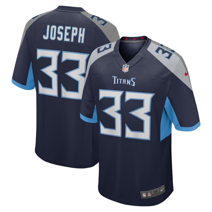 Men's Tennessee Titans Johnathan Joseph Nike Navy Game Jersey - ujerseystore