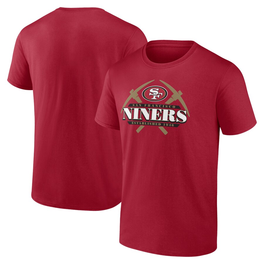 Men's San Francisco 49ers Fanatics Scarlet Hometown Offensive Drive T-Shirt - ujerseystore