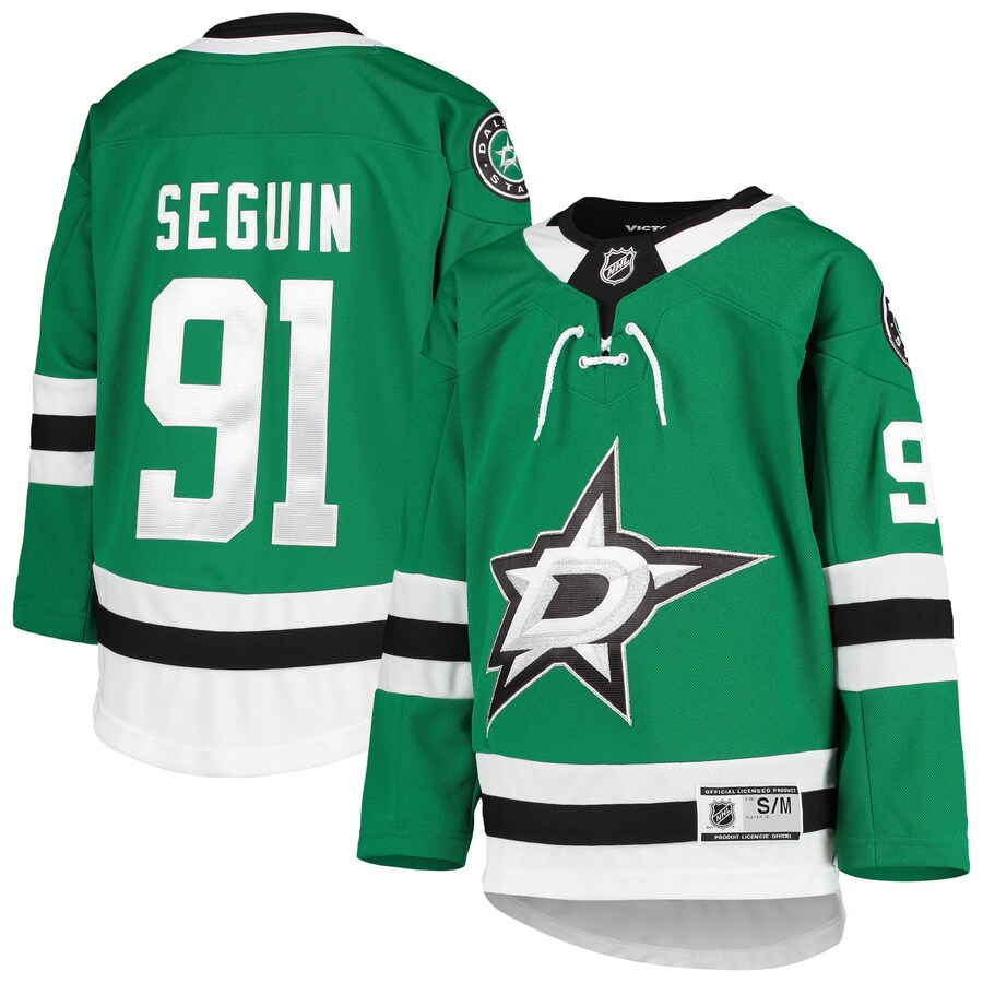 Youth Dallas Stars Tyler Seguin Kelly Green Home Premier Player Jersey - ujerseystore