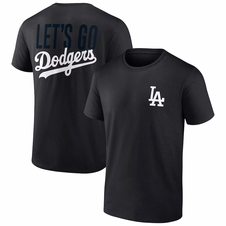 Men's Los Angeles Dodgers Black In It To Win It T-Shirt - ujerseystore