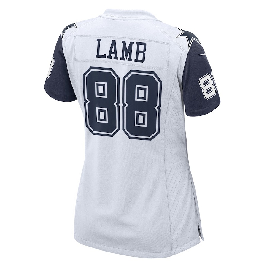 Women's Dallas Cowboys CeeDee Lamb Nike White 2nd Alternate Game Jersey - ujerseystore