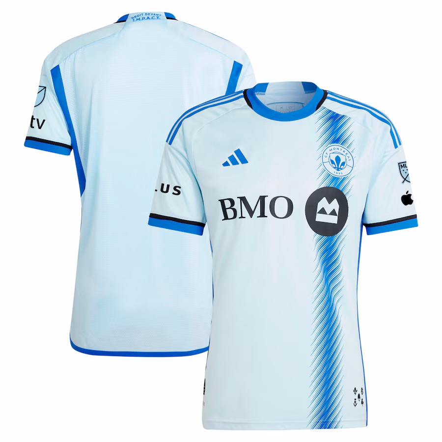 Men's CF Montreal  adidas Light Blue 2024 La Main Authentic Jersey - ujerseystore