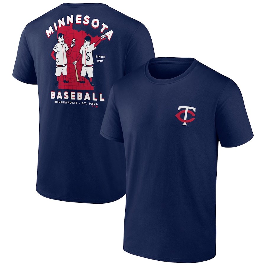 Men's Minnesota Twins Navy Bring It Team T-Shirt - ujerseystore