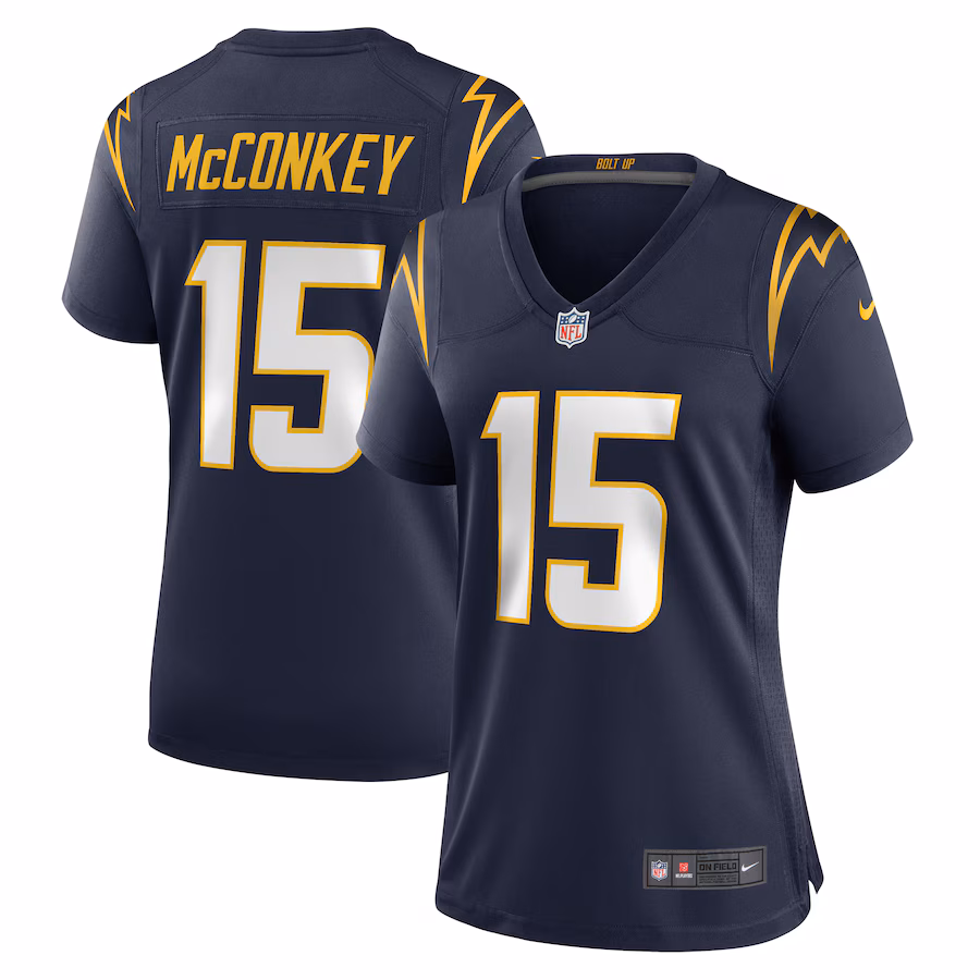 Women's Los Angeles Chargers Ladd McConkey Nike  Navy Alternate Game Jersey - ujerseystore