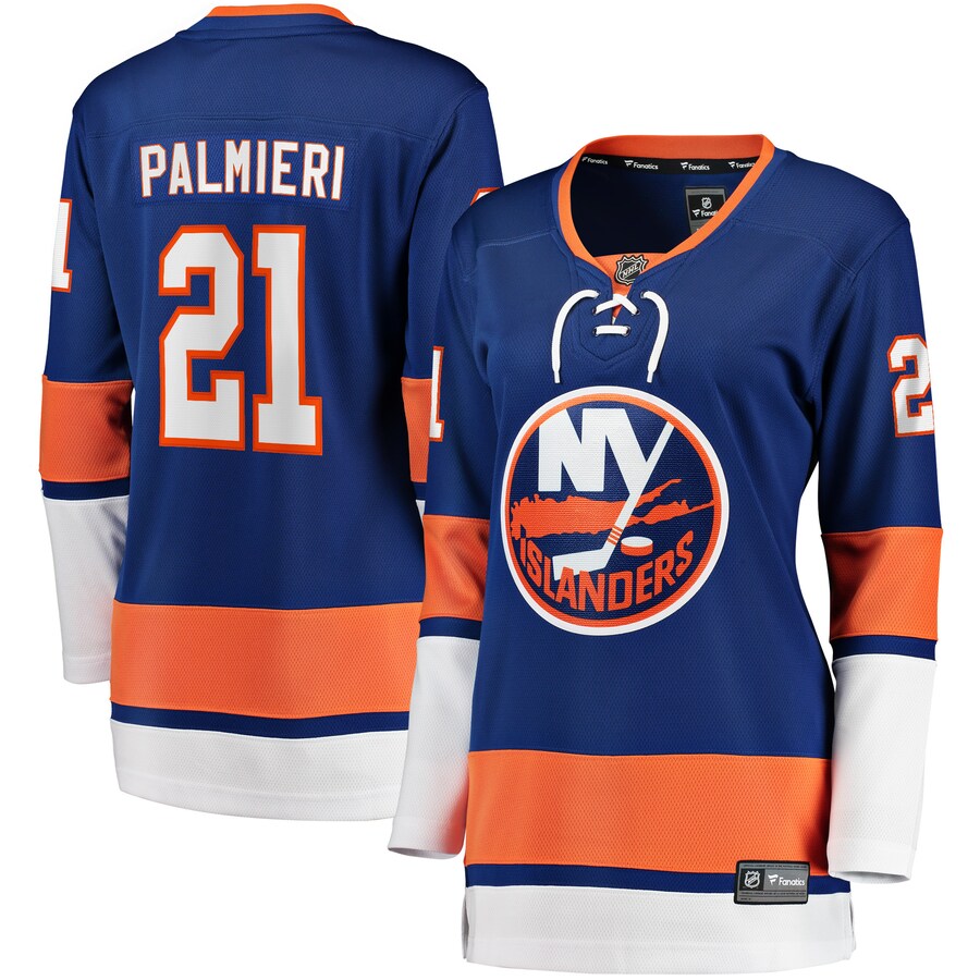 Women's New York Islanders Kyle Palmieri Fanatics Branded Royal 2017/18 Home Breakaway Replica Jersey - ujerseystore