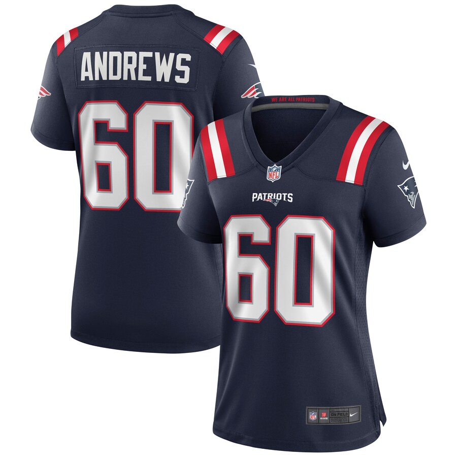Women's New England Patriots David Andrews Nike Navy Game Jersey - ujerseystore