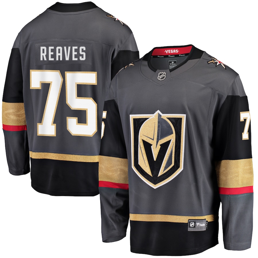 Men's Vegas Golden Knights Ryan Reaves Fanatics Black Home Breakaway Player Jersey - ujerseystore